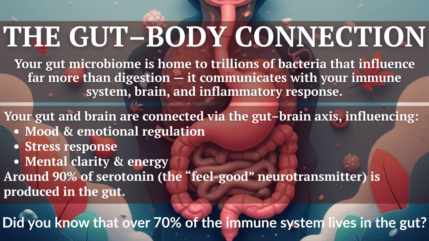 Your gut health affects your brain and immune system