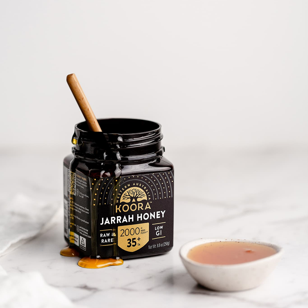 Jarrah Honey TA35+ (Equivalent to Antimicrobial Rating of MGO 2000+ in Manuka Honey)
