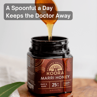 Marri Honey TA25+ (Equivalent to Antimicrobial Rating of MGO 1197+ in Manuka Honey)